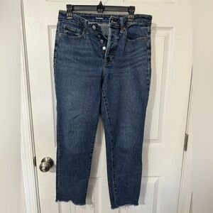 Old Navy Dark Blue Ankle Jeans
